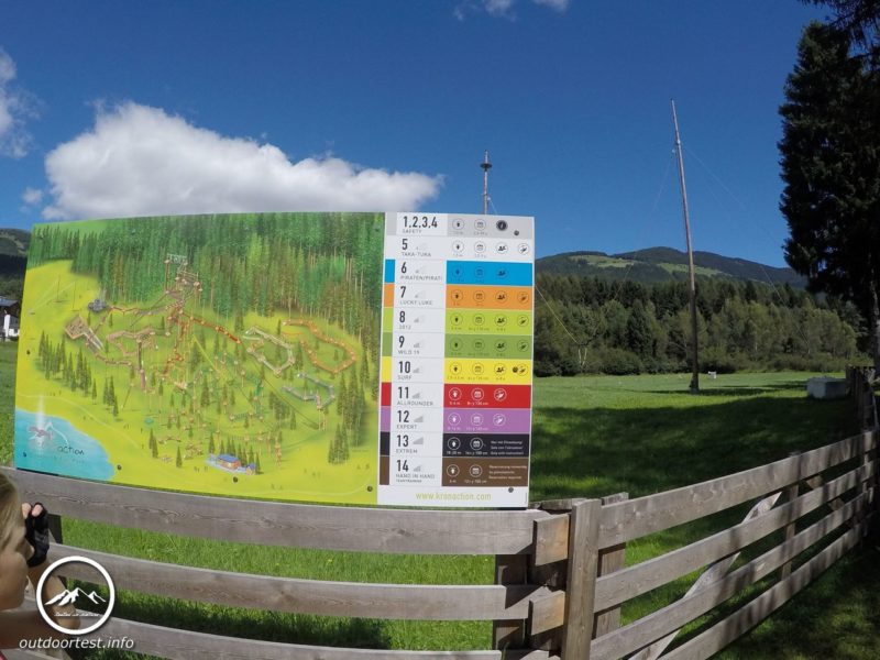 Hochseilgarten KronAction - Südtirol 2016