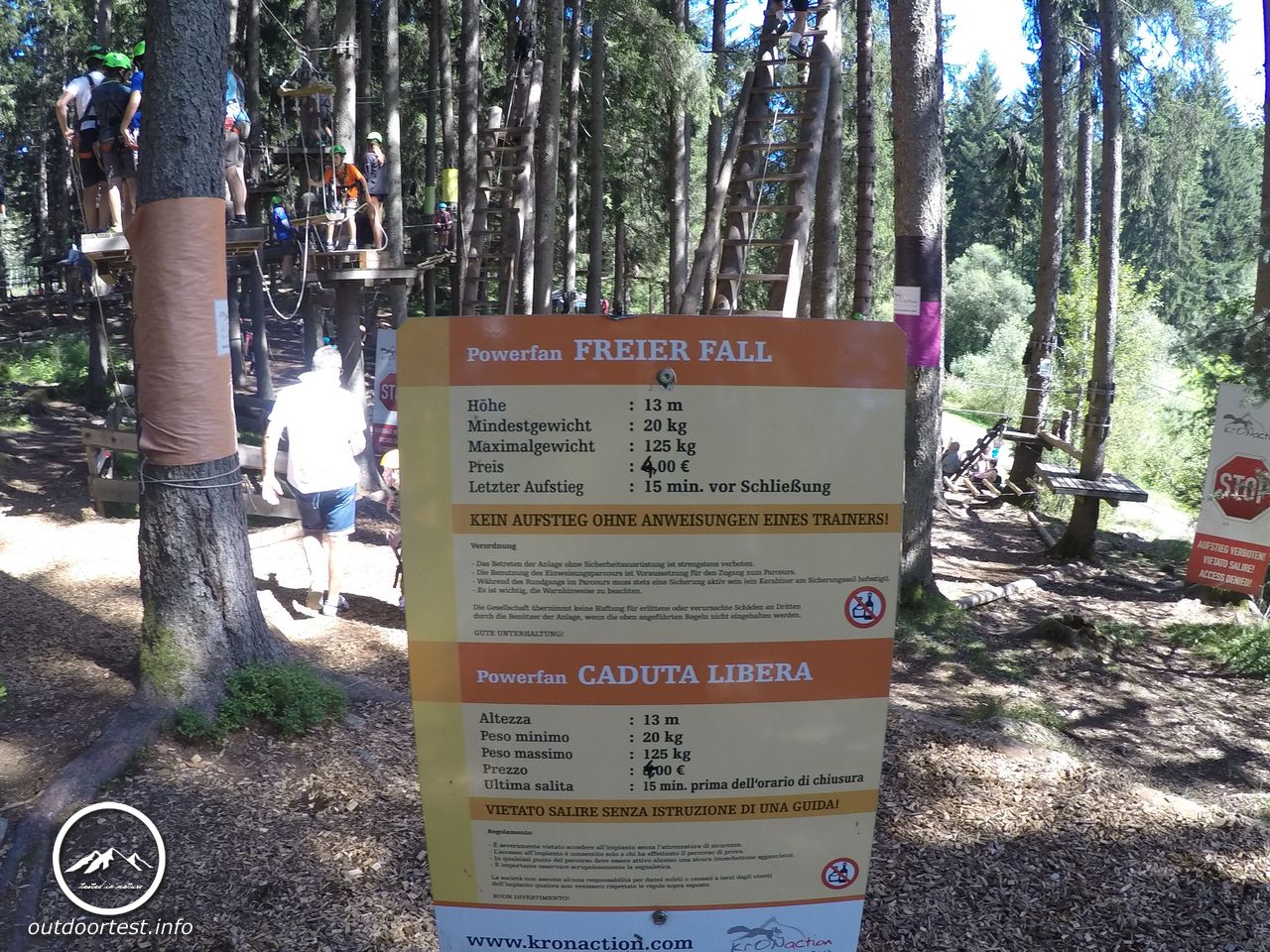 Hochseilgarten KronAction - Südtirol 2016