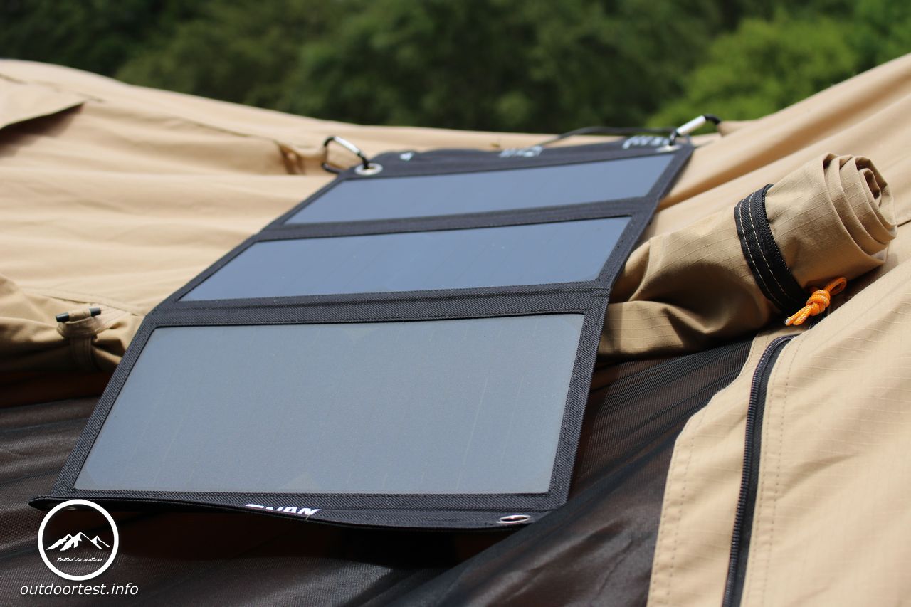 SNAN 21W Solar Ladegerät Dual USB Ladeport 5V/2A