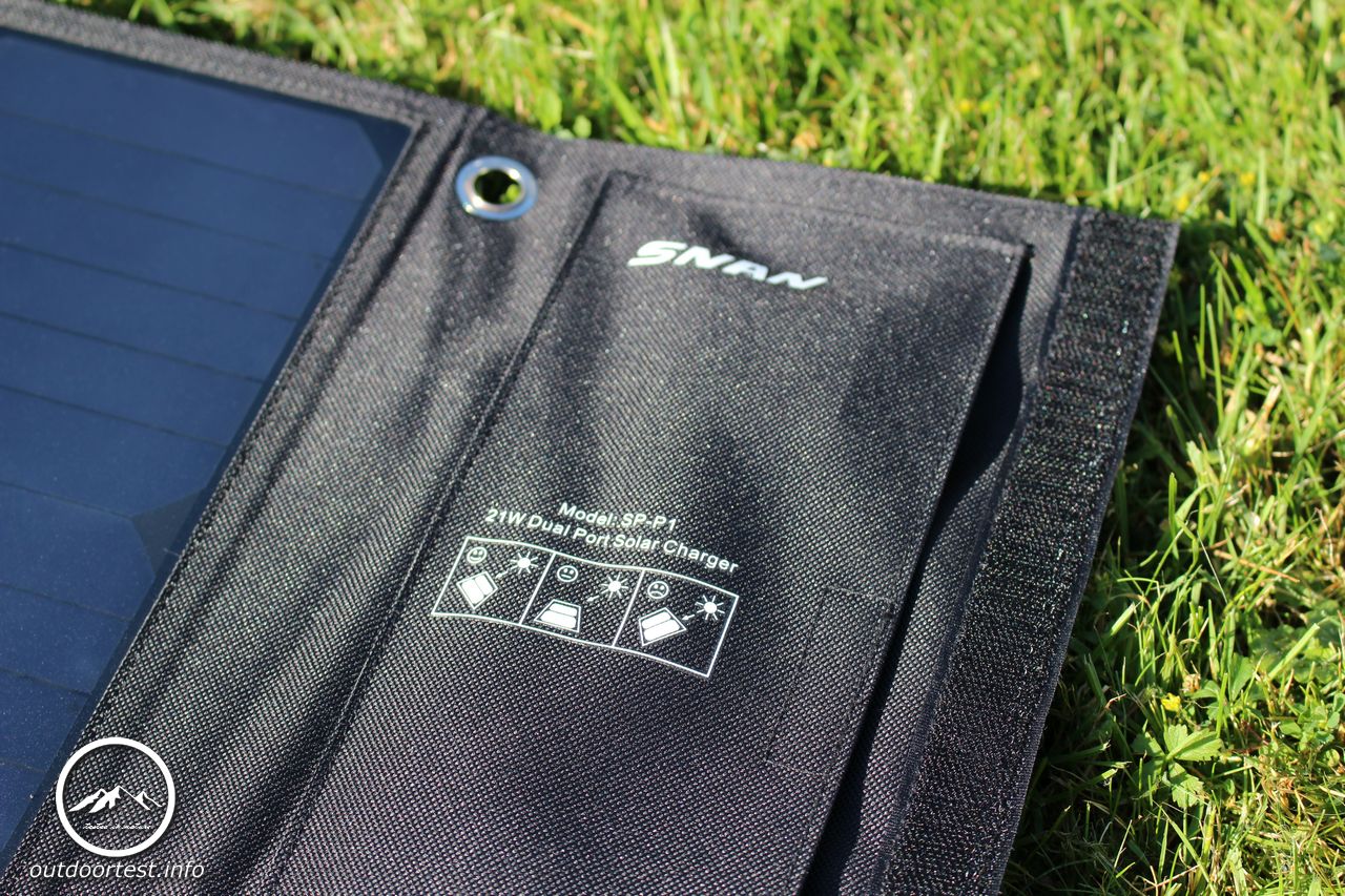 SNAN 21W Solar Ladegerät Dual USB Ladeport 5V/2A