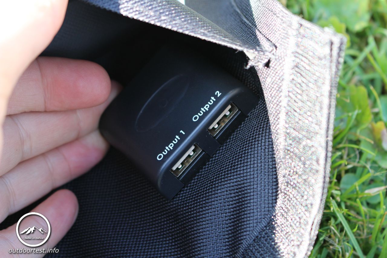 SNAN 21W Solar Ladegerät Dual USB Ladeport 5V/2A