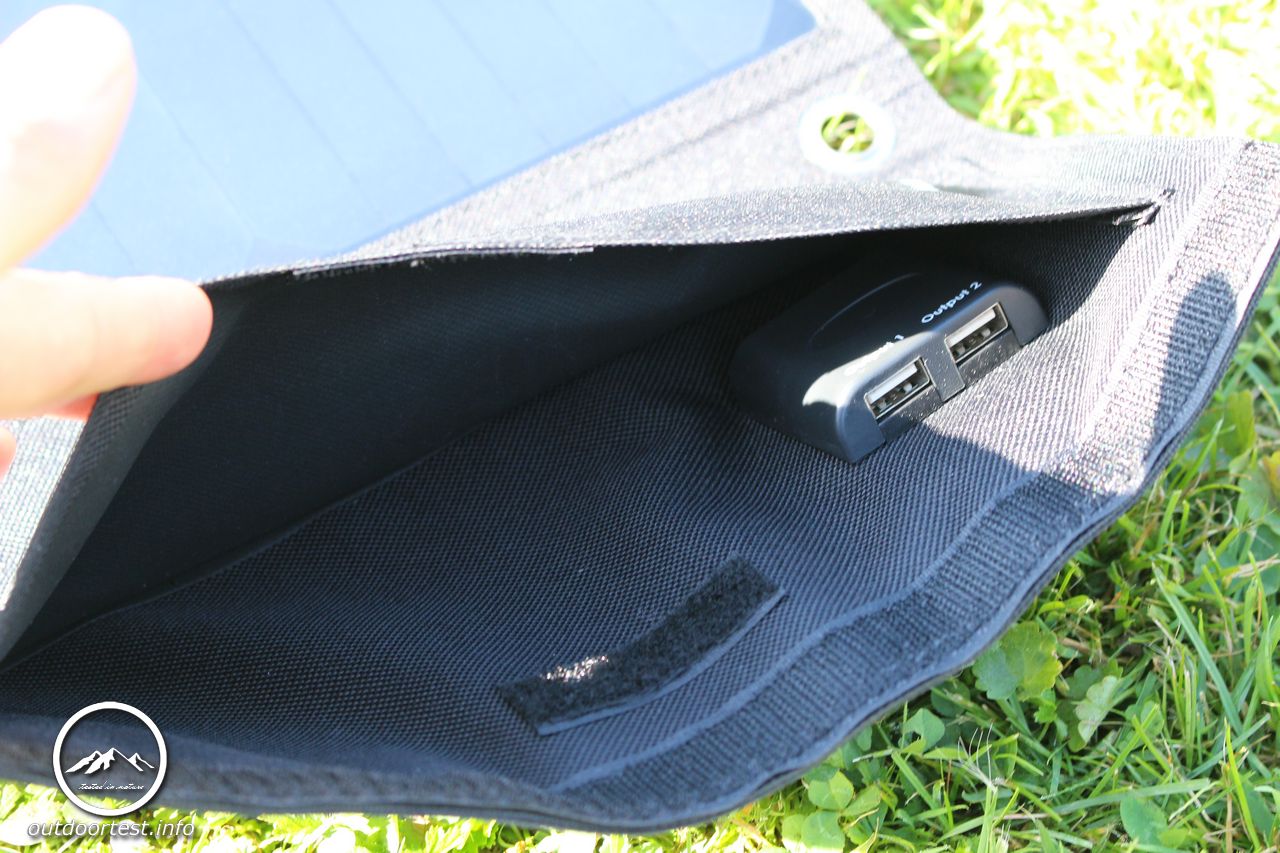 SNAN 21W Solar Ladegerät Dual USB Ladeport 5V/2A