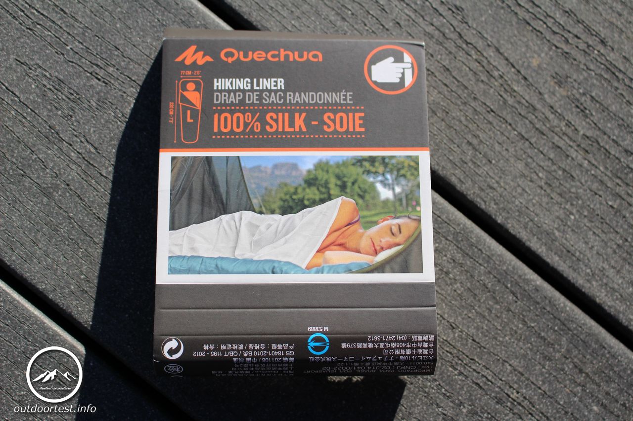 Quechua Schlafsack-Inlett Seide weiß