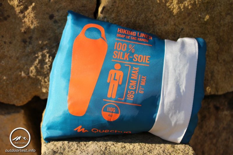 Quechua Schlafsack-Inlett Seide weiß