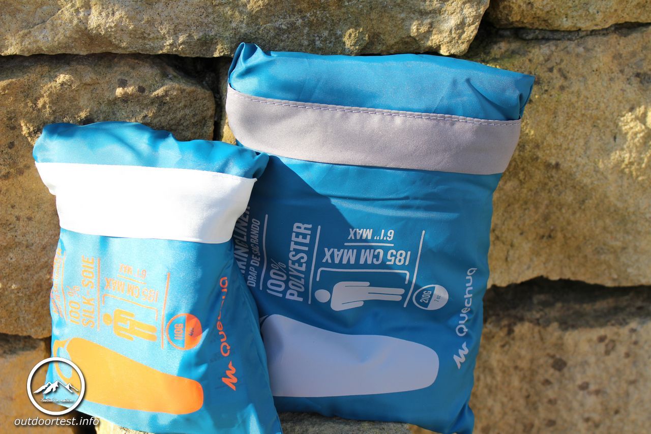 Quechua Schlafsack-Inlett Seide weiß