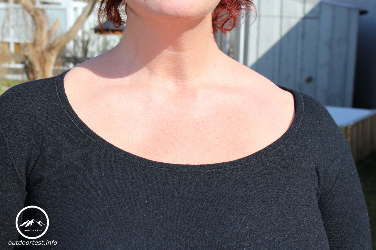 Dilling Merino Langarmshirt Damen schwarz