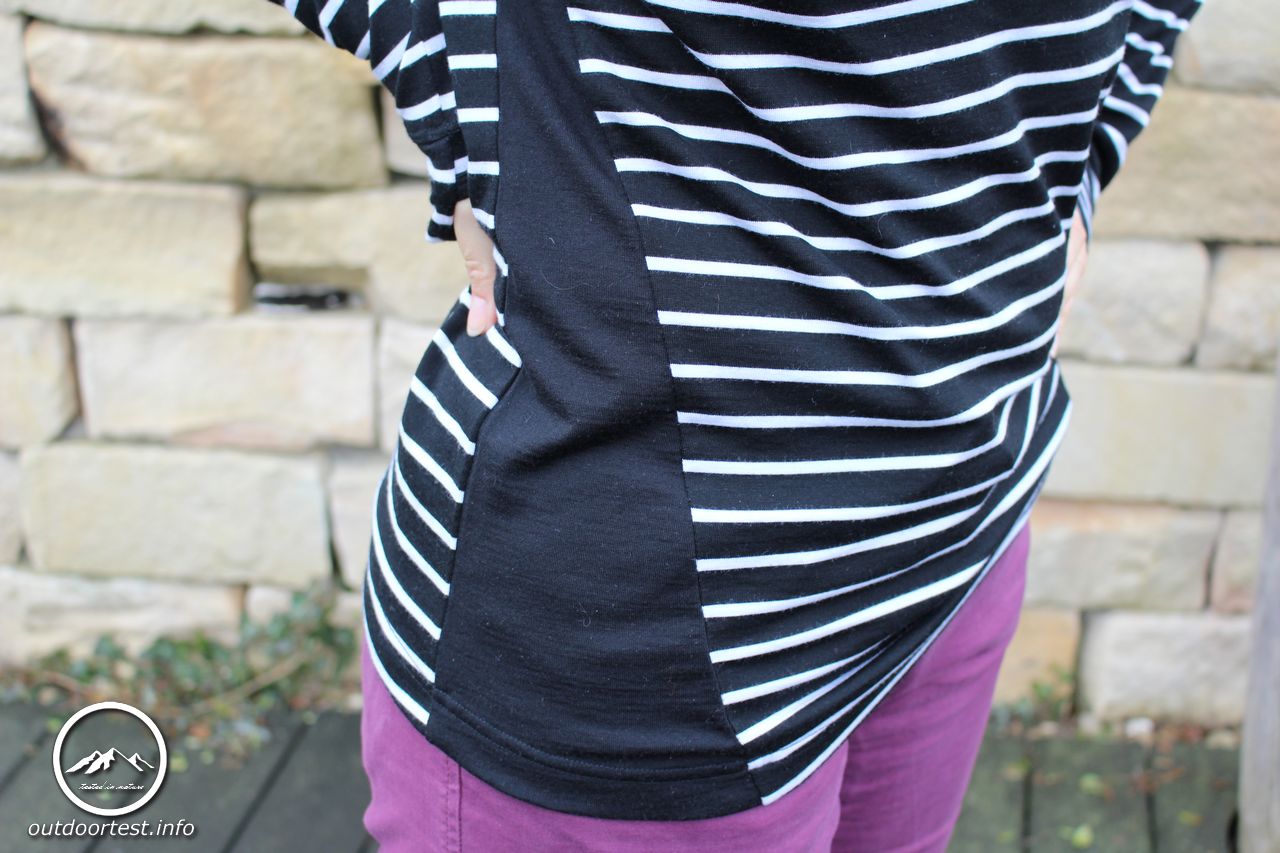 Mons Royale Cornice Rollover LS Stripes/Black