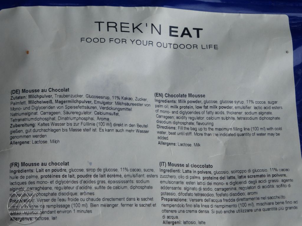 Trek'n Eat Mousse au chocolat