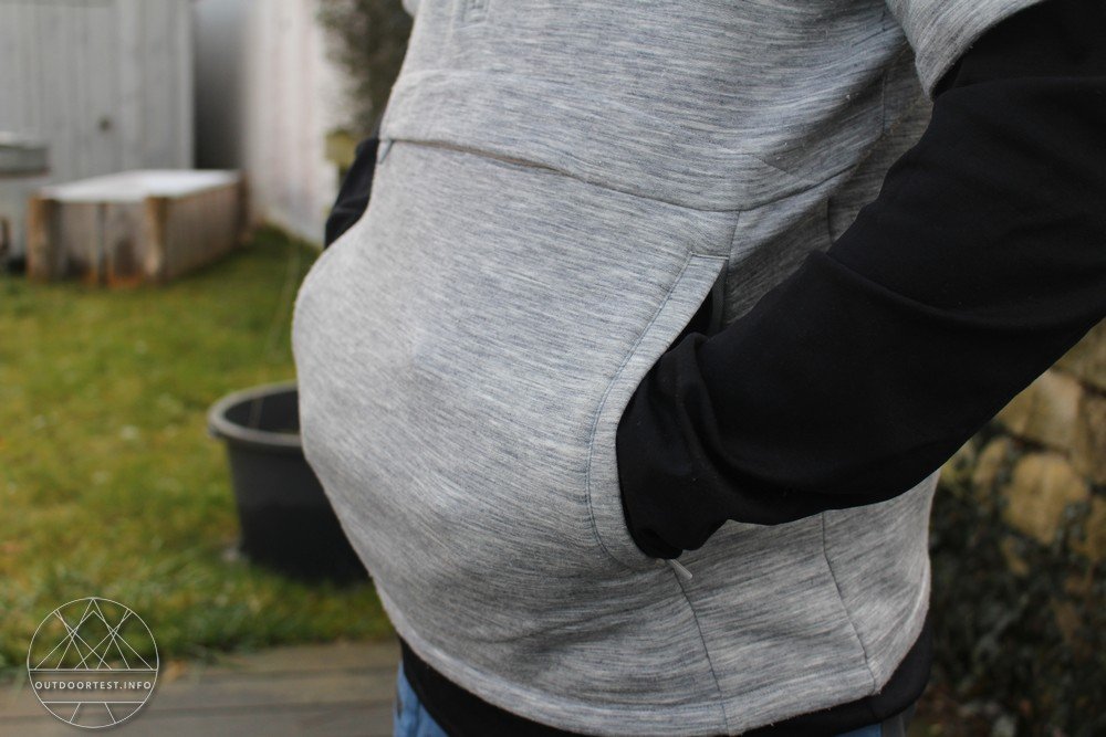 super.natural Mens Motion Double Layer Hoody