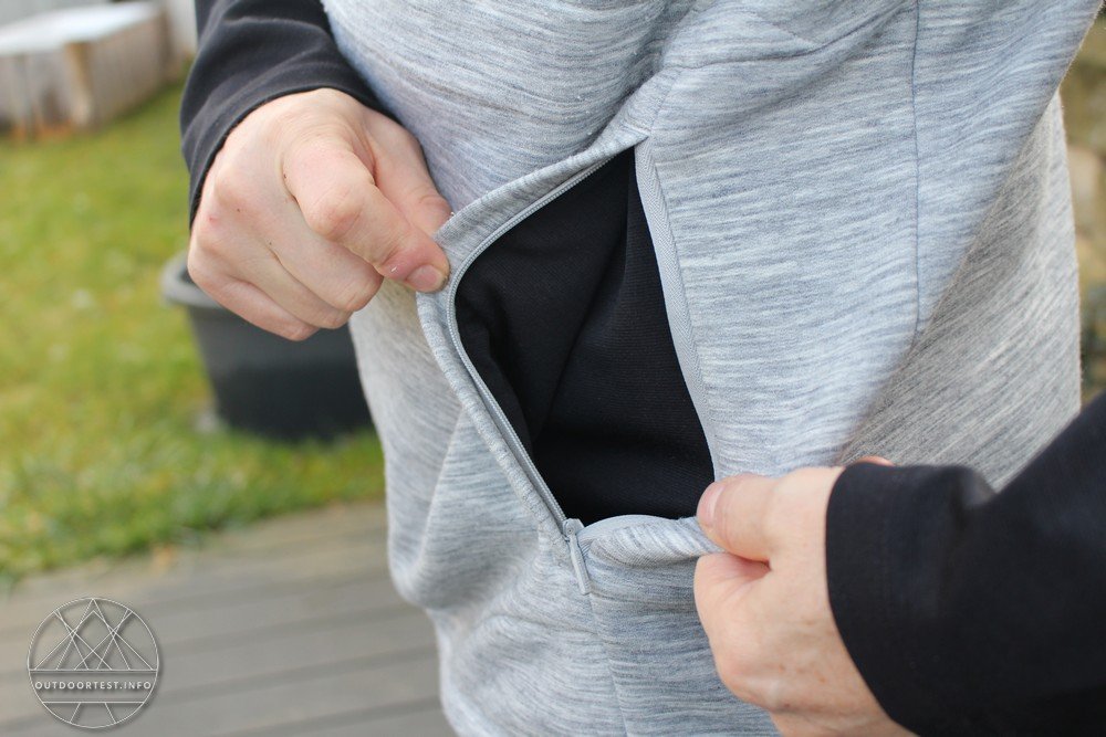 super.natural Mens Motion Double Layer Hoody