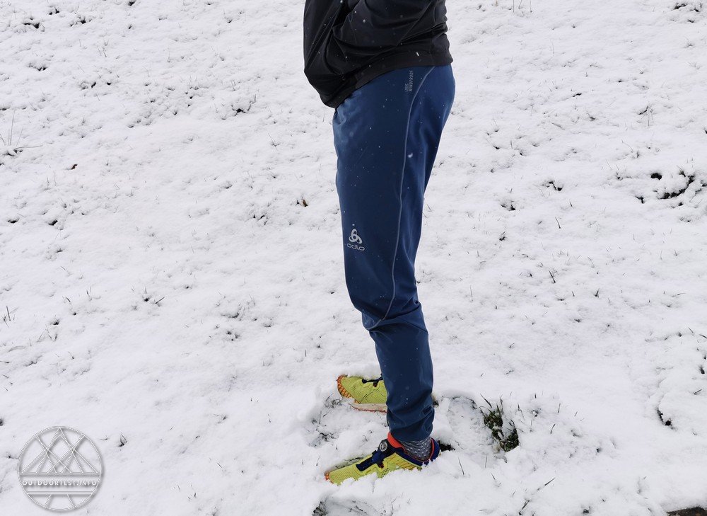 Odlo Herren Zeroweight Windproof Warm Hose