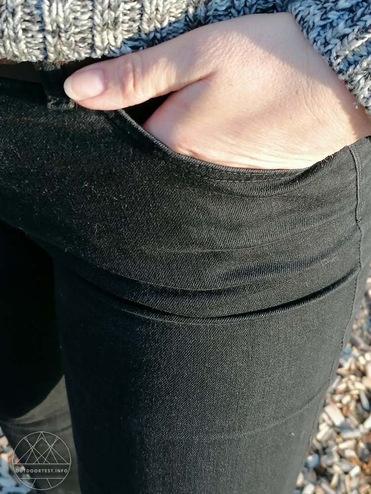 DUER Stay Dry Denim Mid Rise Slim Straight