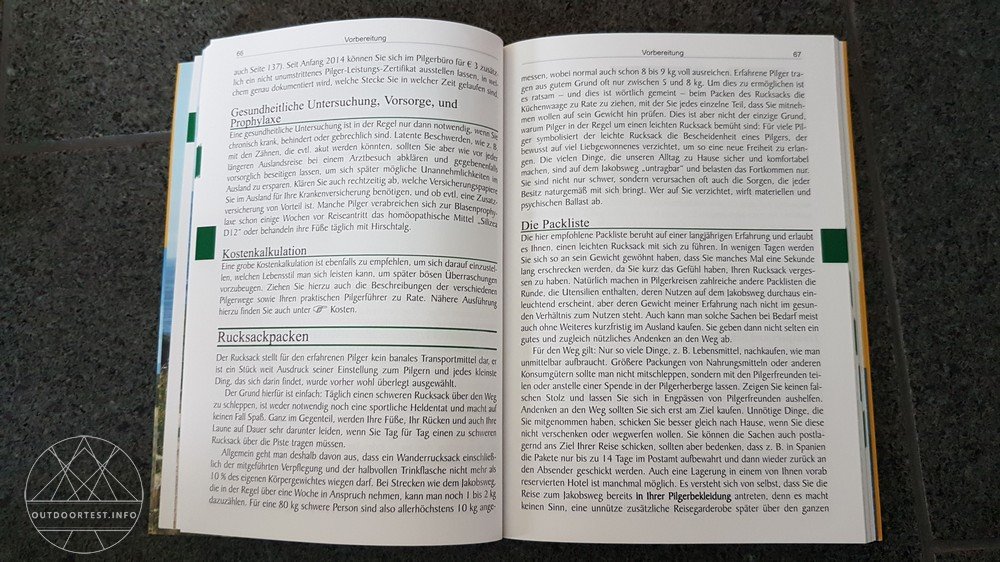 Jakobsweg Vorbereitungen und Wanderbücher