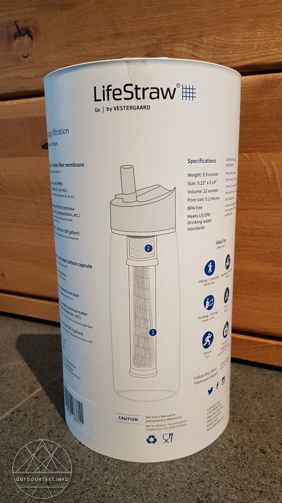 LifeStraw® Go - Wasserflasche mit 2-Stufenfilter