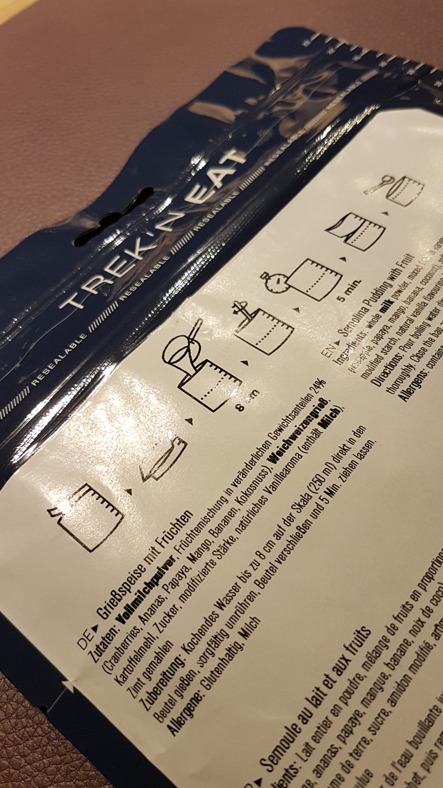 Trek´n EAT – Pancakes Kürbis und Grießspeise mit Früchten