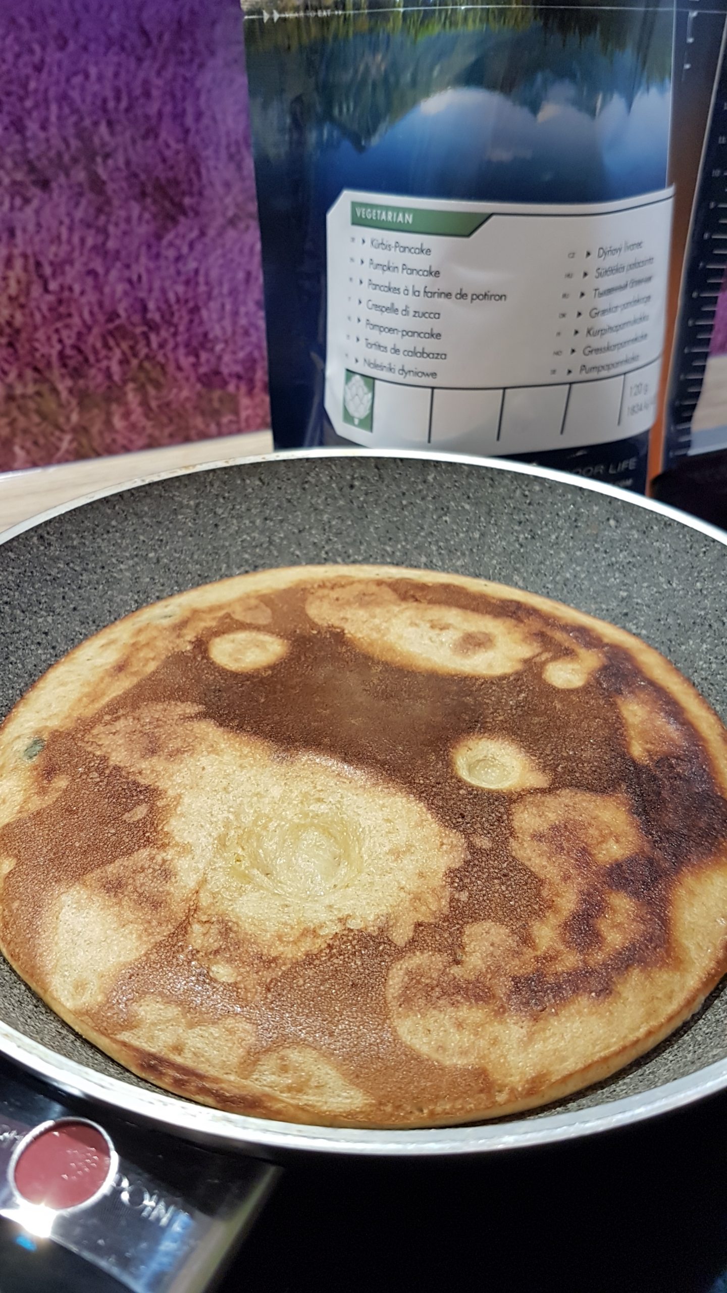 Trek´n EAT – Pancakes Kürbis und Grießspeise mit Früchten