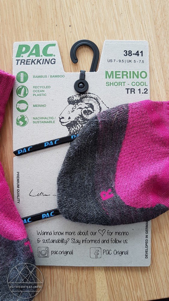 P.A.C. Trekking/Hiking Socken - TR 1.2 Merino Short Cool Women