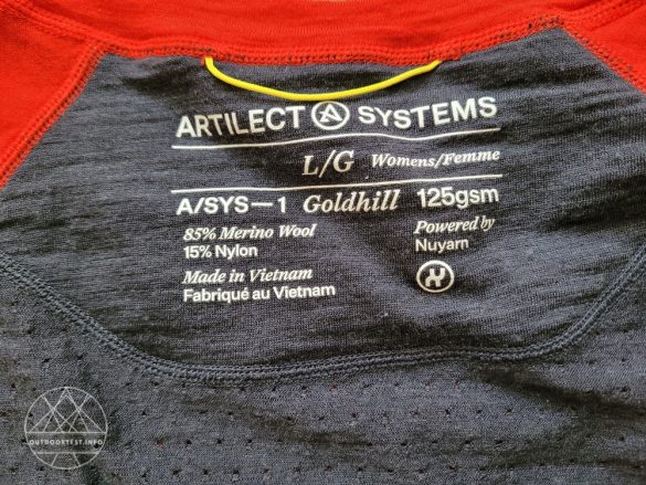 Artilect Goldhill 125 Langarmshirt mit Rundhalsausschnitt und Zoneneinsätzen für Damen