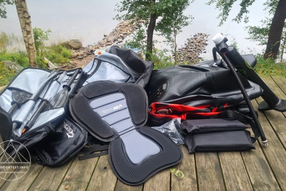 ExtaSea Race 385 2er Drop-Stitch Kajak & Tour Plus Vario Carbon Doppelpaddel