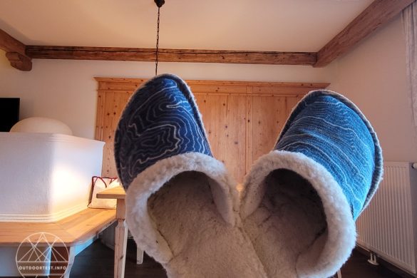 Doghammer Hütte Zua Skifell für warme Füße im Winter