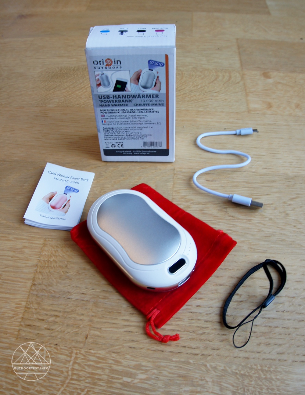 Origin Outdoors USB Hand-/Taschenwärmer