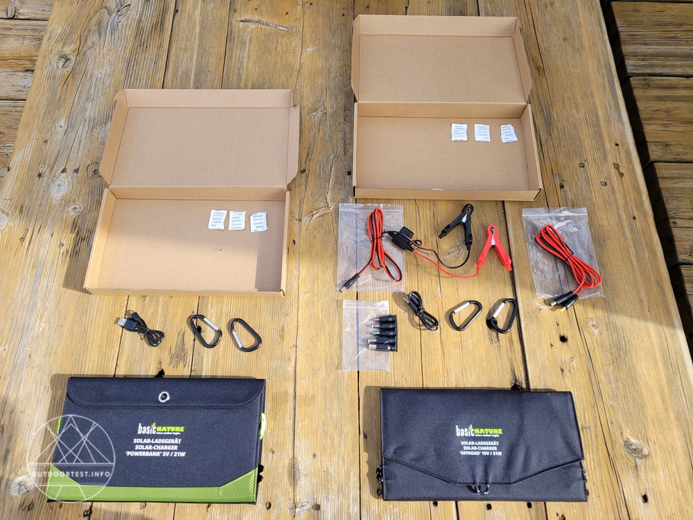 BasicNature Solar-Ladegerät 'Offroad' und Solar-Ladegerät 'Powerbank'