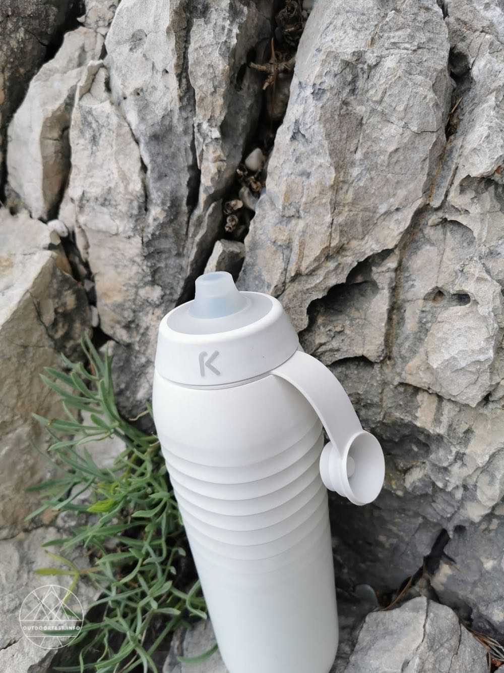 KEEGO Titanium Trinkflasche Performance White