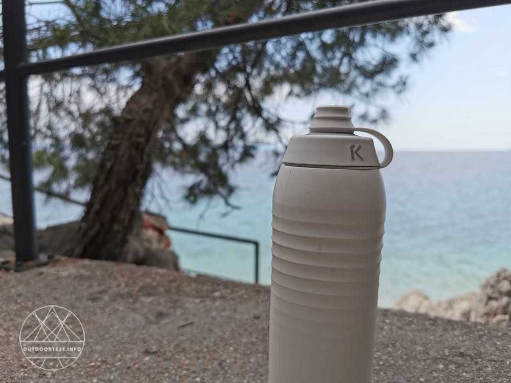 KEEGO Titanium Trinkflasche Performance White