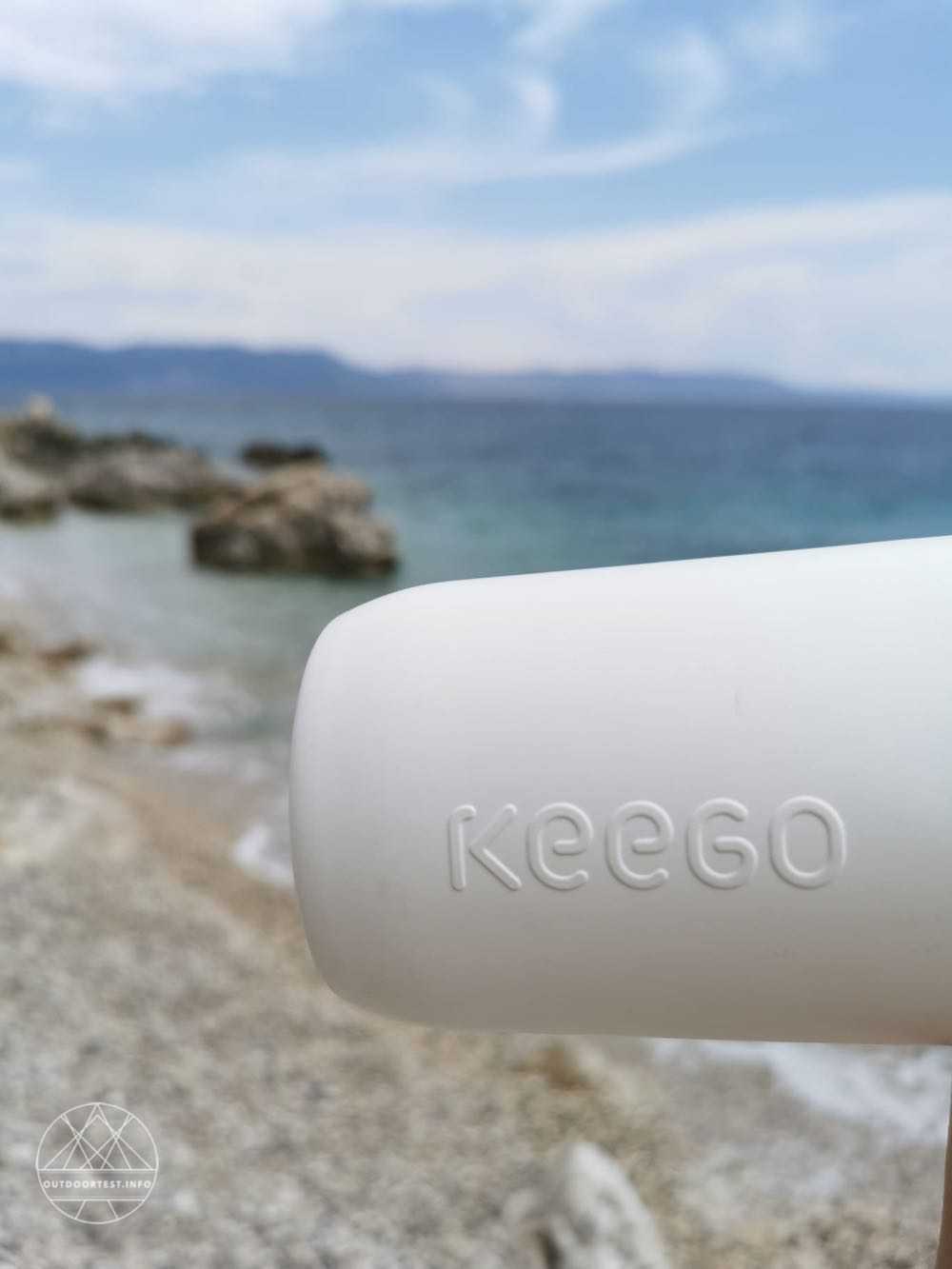 KEEGO Titanium Trinkflasche Performance White
