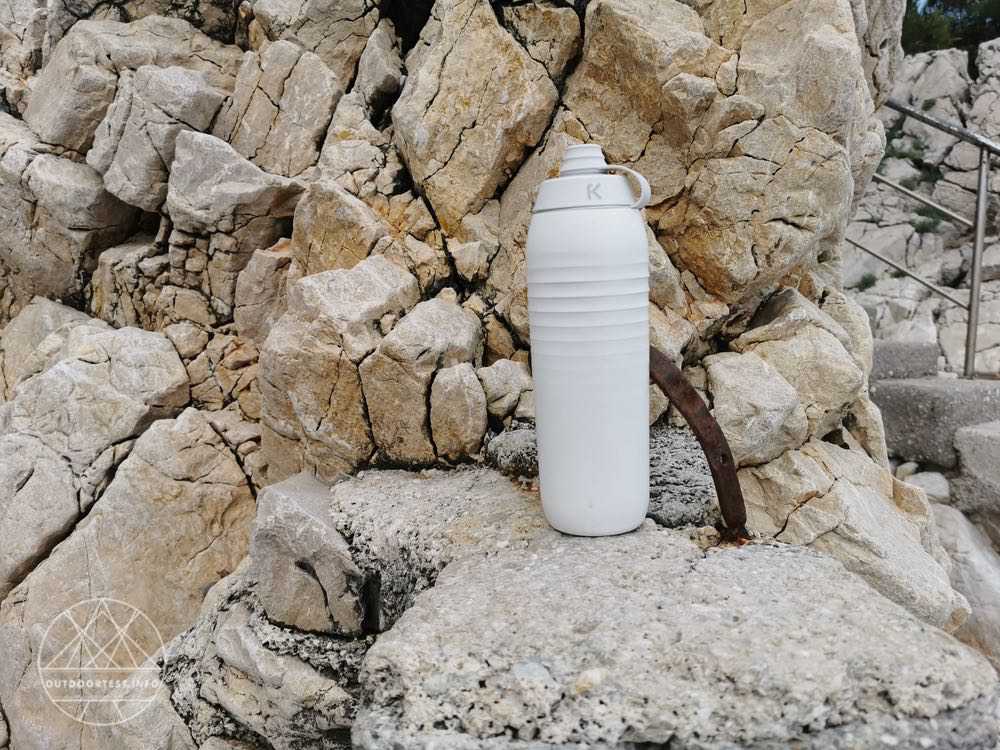 KEEGO Titanium Trinkflasche Performance White