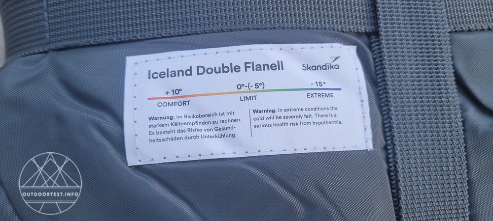 Skandika Iceland Double Flanell Schlafsack