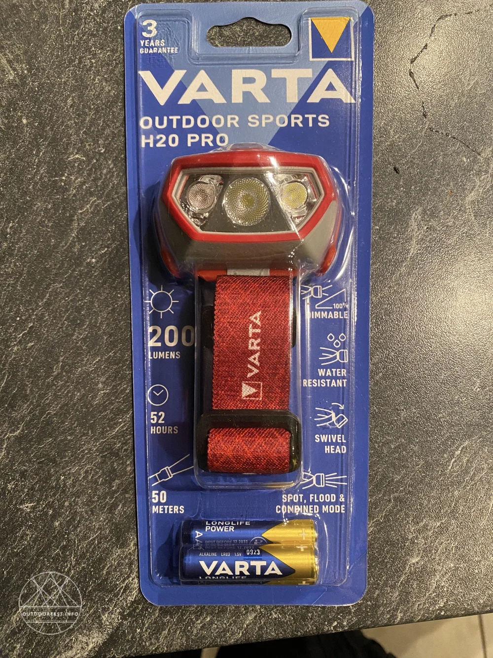 Varta Outdoor Sports H20 Pro Stirnlampe