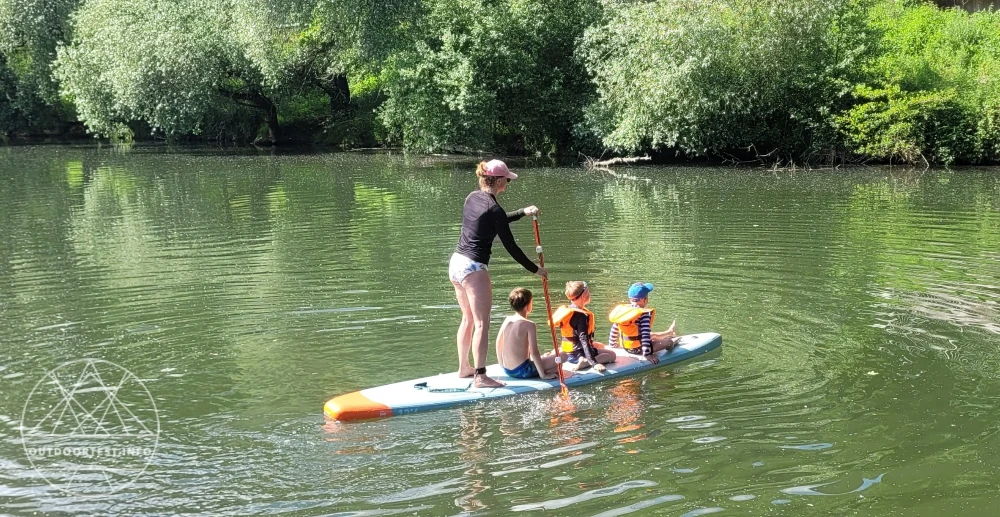 ITIWIT SUP-Board Stand up Paddle aufblasbar 12'6 (bis 140 kg) - Exploration 500 grün