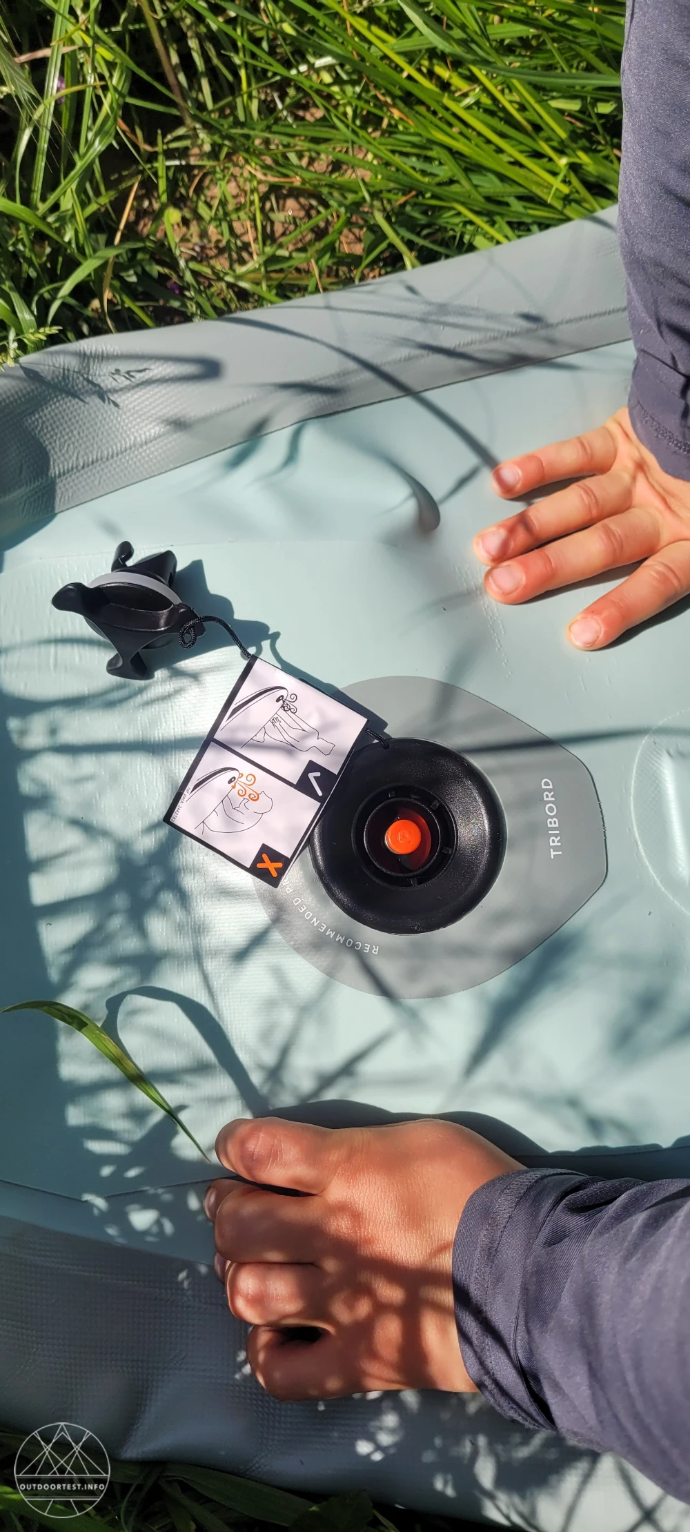 ITIWIT SUP-Board Stand up Paddle aufblasbar 12'6 (bis 140 kg) - Exploration 500 grün