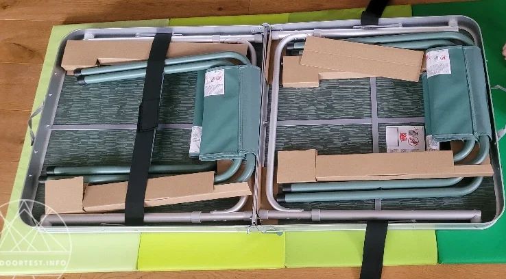 QUECHUA - Campingtisch klappbar mit 4 Hockern - 4‒6 Personen