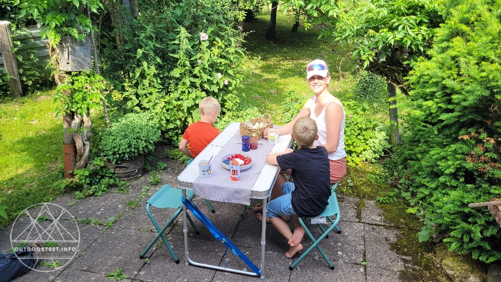 QUECHUA - Campingtisch klappbar mit 4 Hockern - 4‒6 Personen