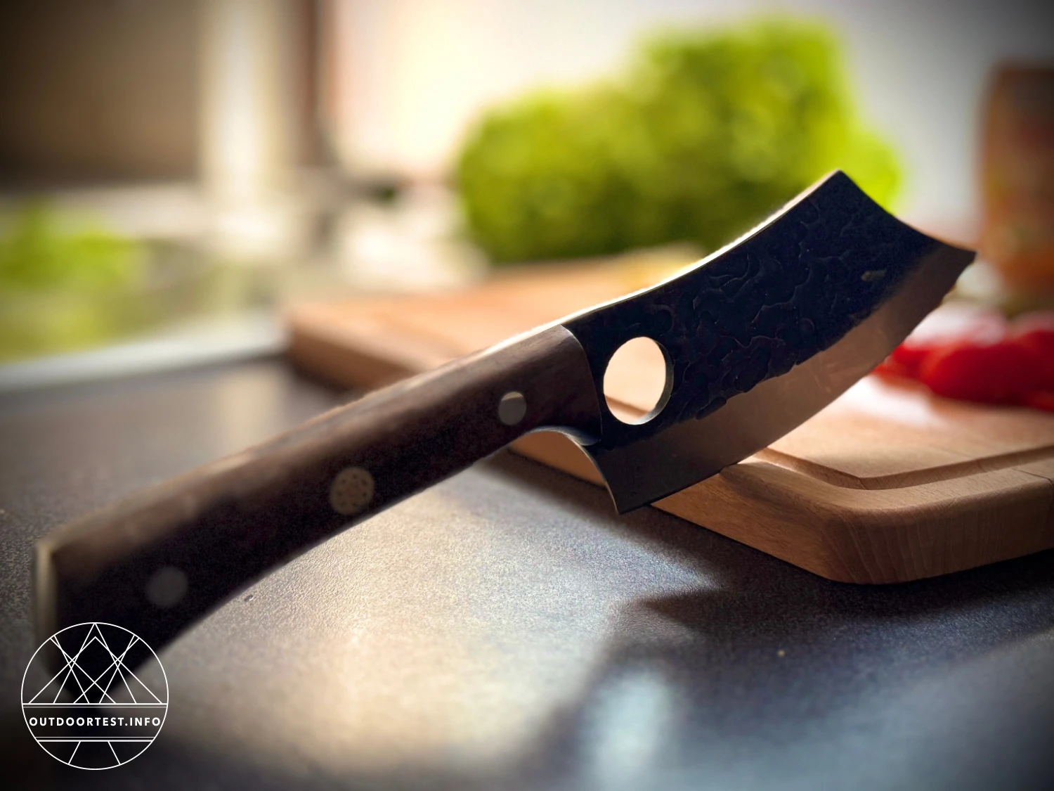 CJH - Outdoor Kochmesser, Walnussholz