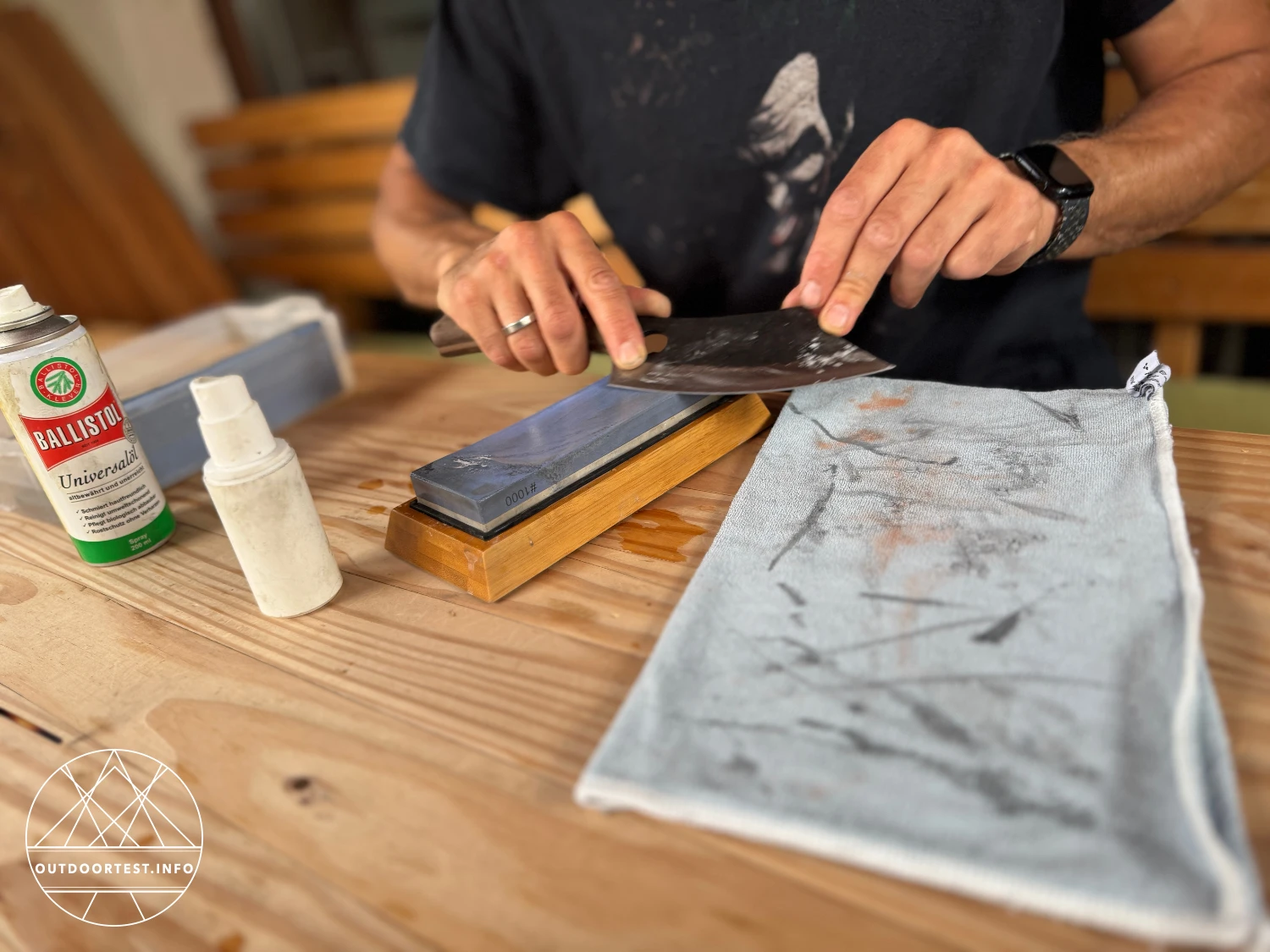 CJH - Outdoor Kochmesser, Walnussholz