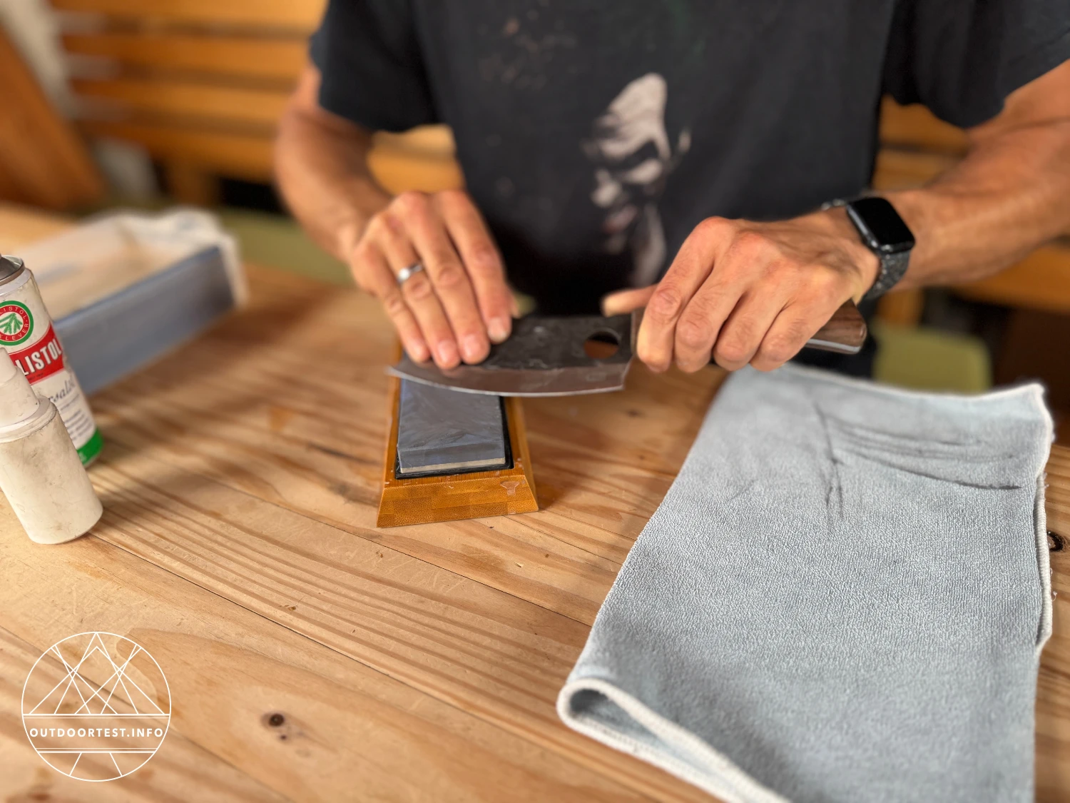 CJH - Outdoor Kochmesser, Walnussholz