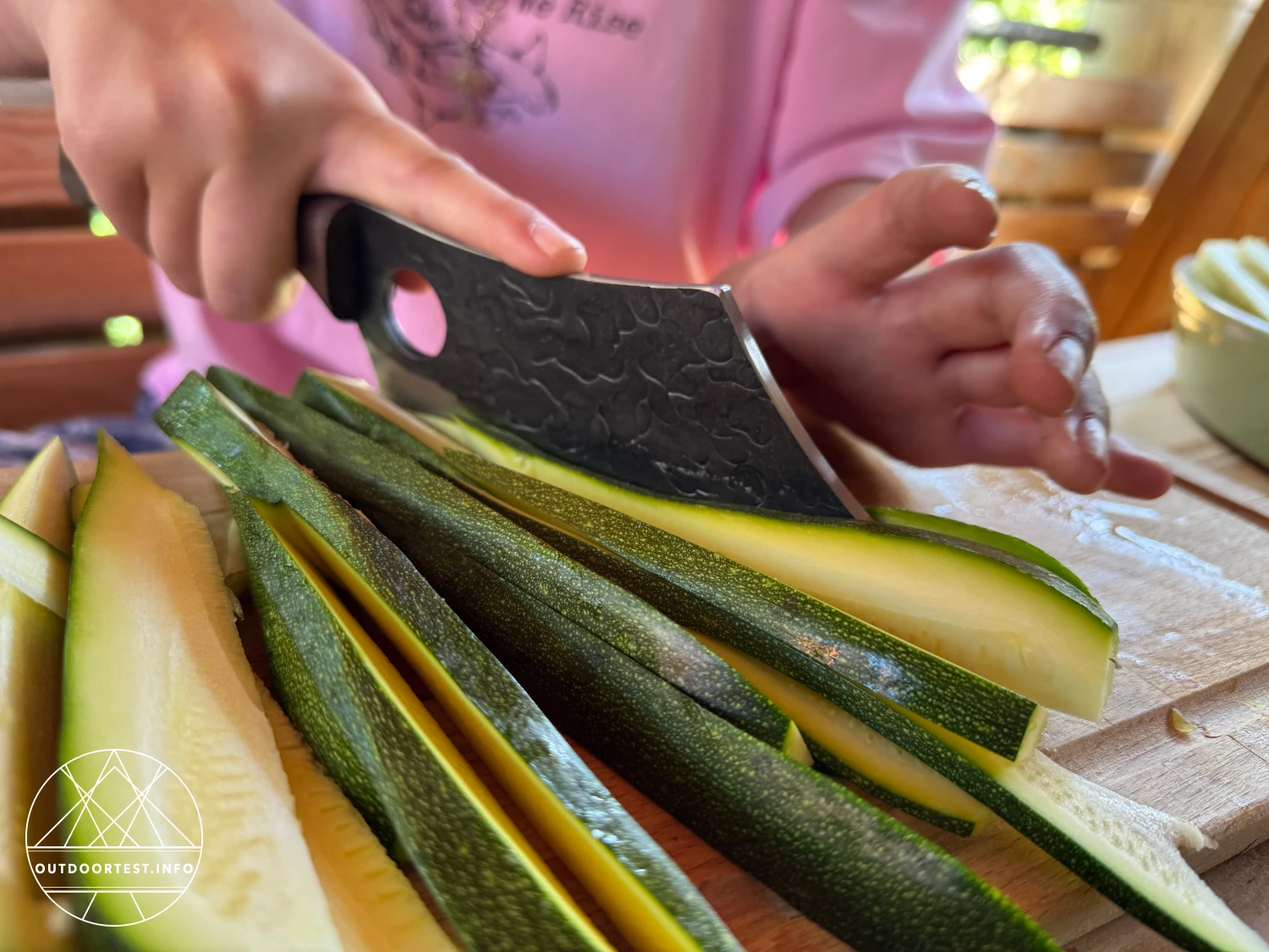 CJH - Outdoor Kochmesser, Walnussholz