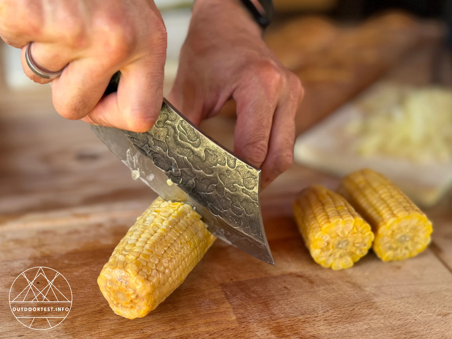 CJH - Outdoor Kochmesser, Walnussholz