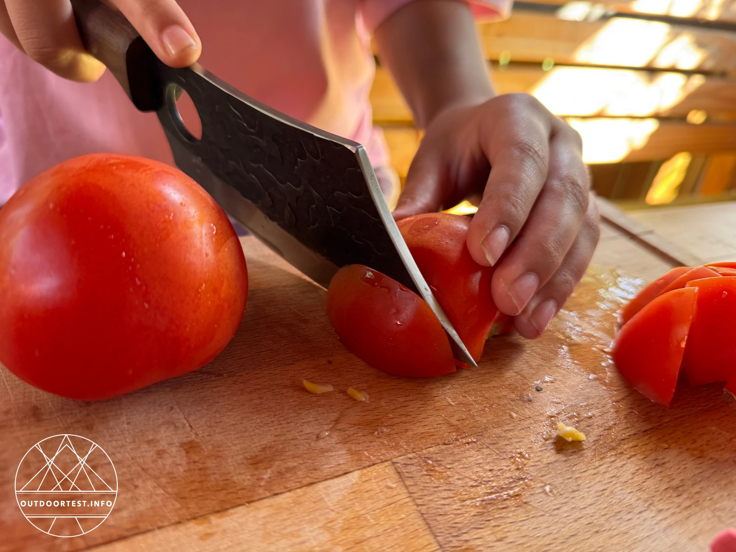 CJH - Outdoor Kochmesser, Walnussholz