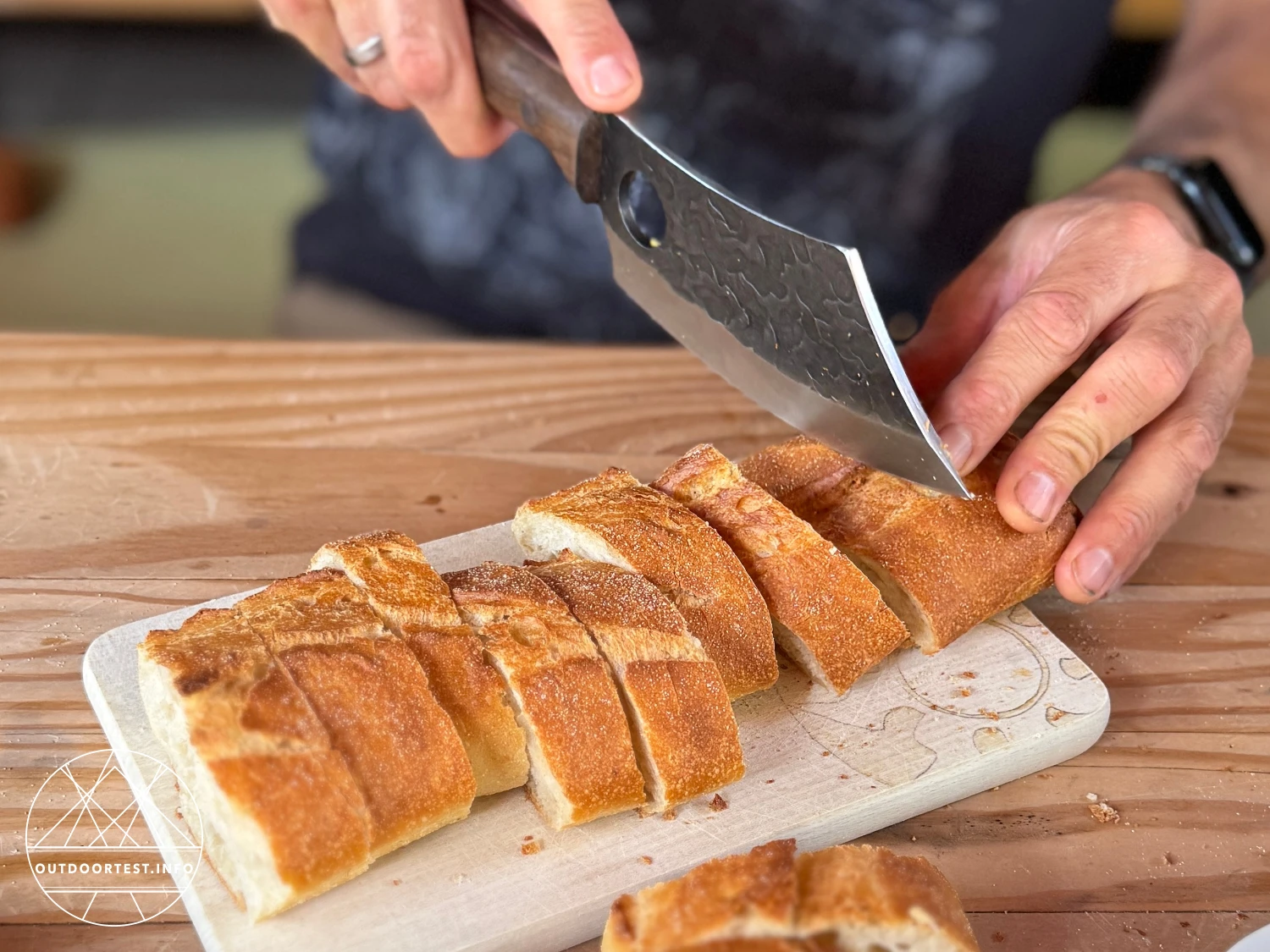 CJH - Outdoor Kochmesser, Walnussholz