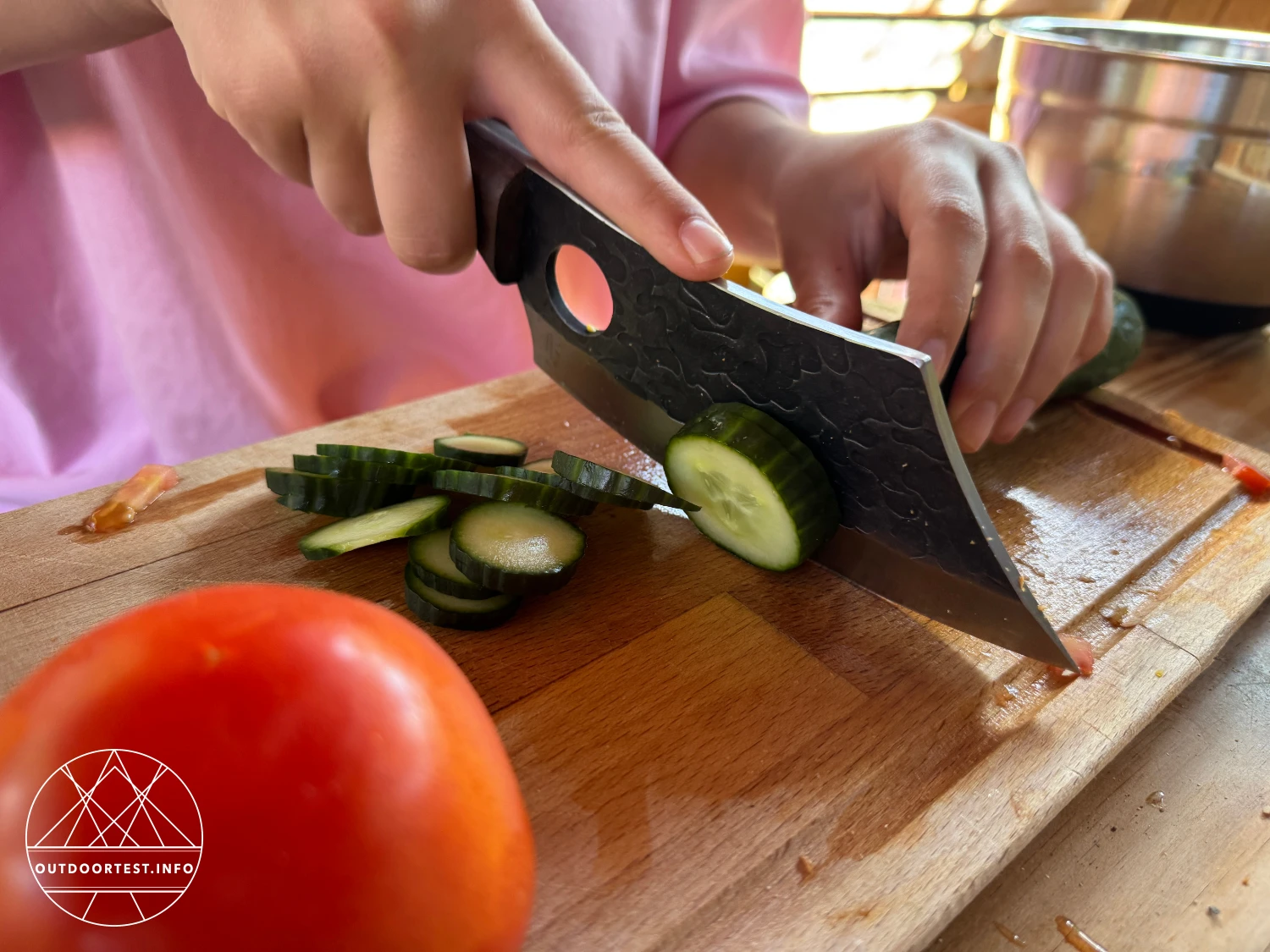 CJH - Outdoor Kochmesser, Walnussholz