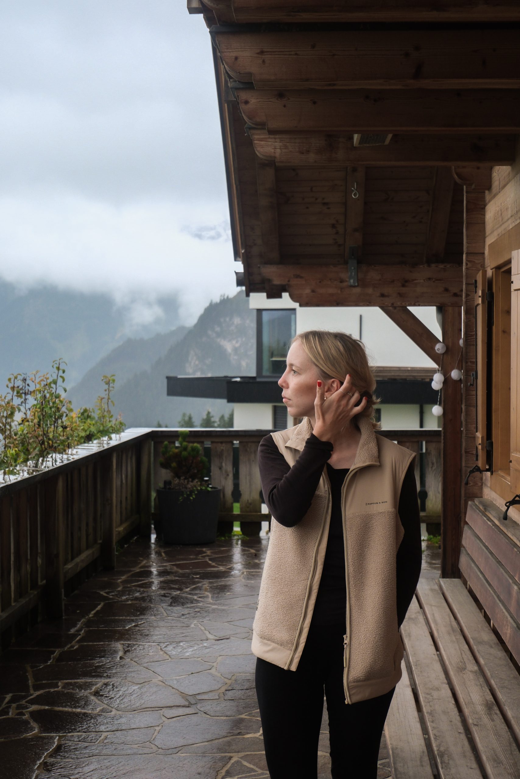 Kapten & Son Teddy Fleece Vest Sandstone