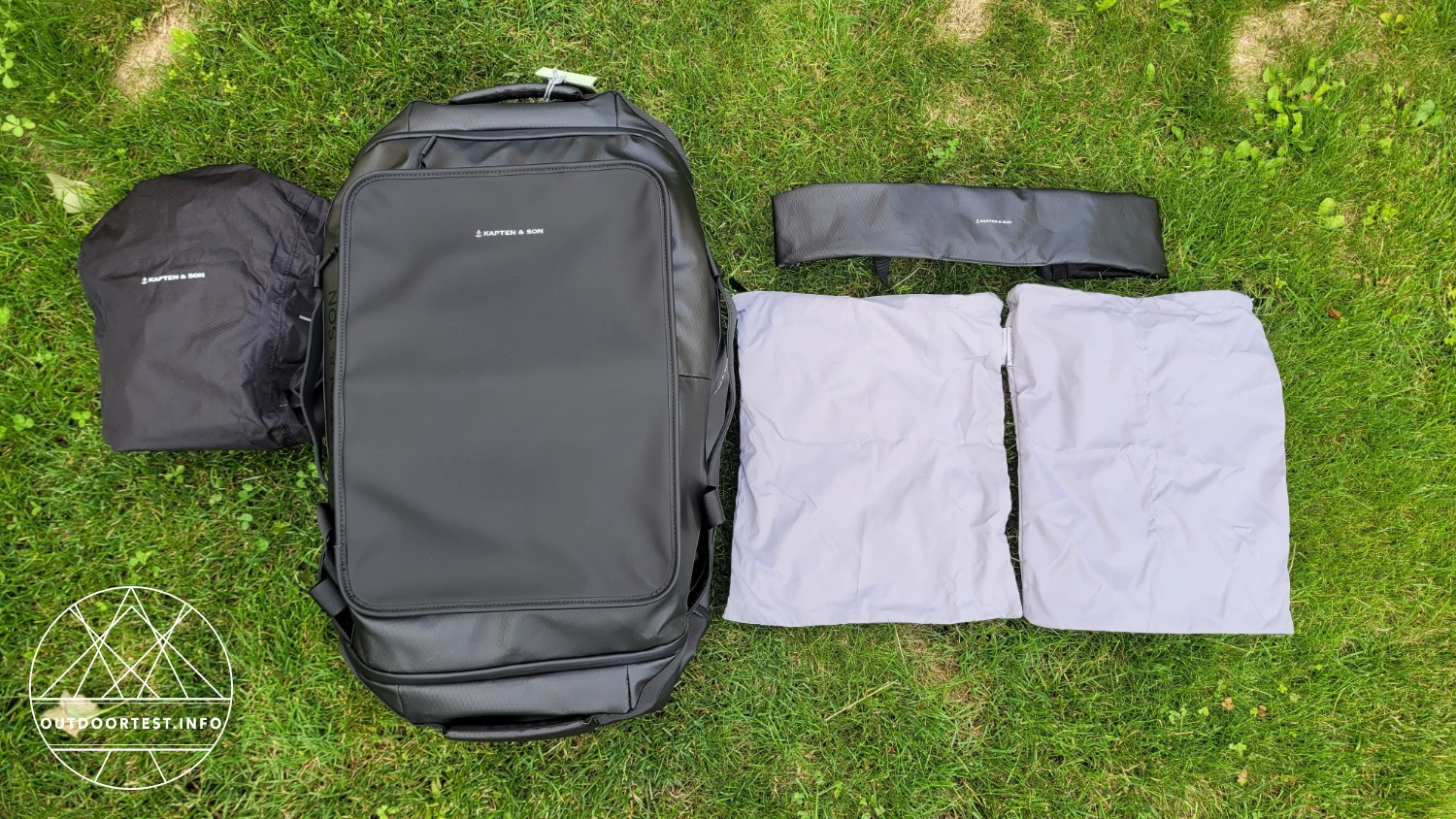 Kapten & Son - Lisbon Duffle Backpack Large All Black