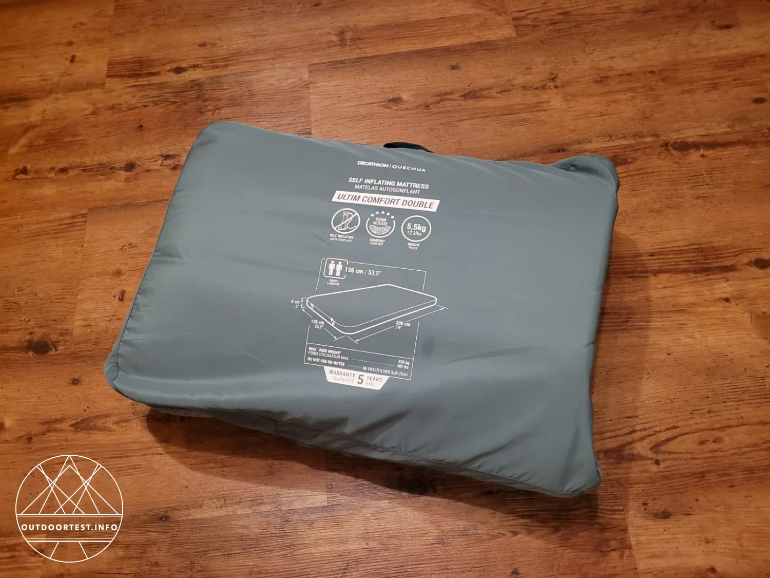 Decathlon - Selbstaufblasende Luftmatratze Ultimate Comfort Doppelt 136 cm