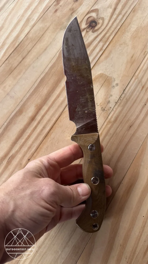 Herbertz - Camp- und Outdoormesser D2, desert Micarta