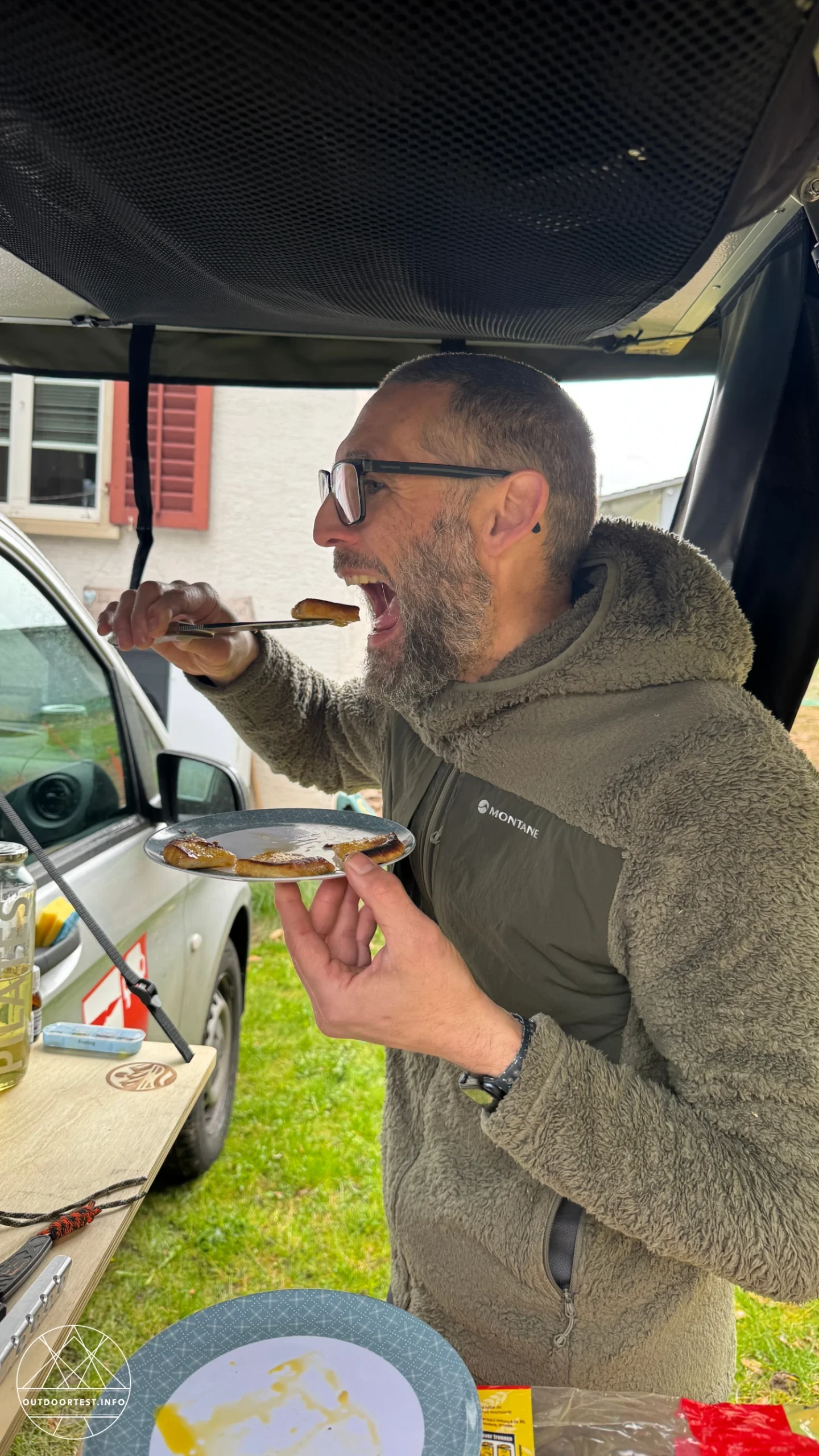 Herbertz - Camp- und Outdoormesser D2, desert Micarta