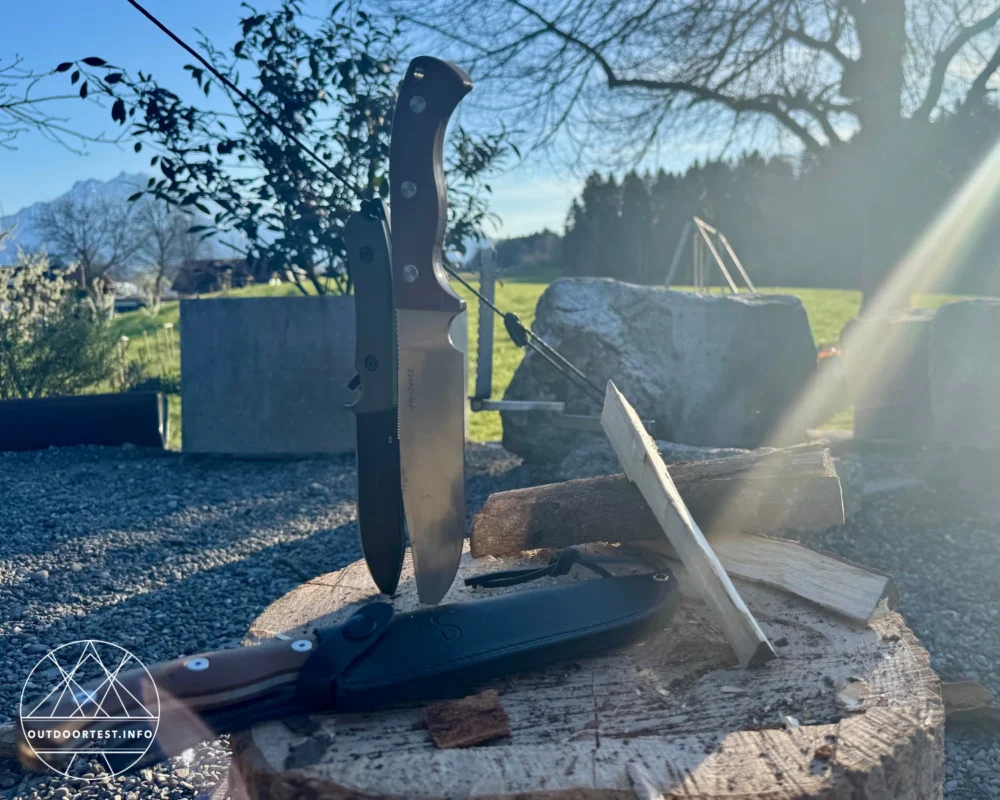 Herbertz - Camp- und Outdoormesser D2, desert Micarta